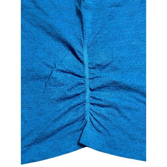 Athleta Womens Racerback Tank Top Medium Blue Heathered Sleeveless Athletic Wear - Picture 7 of 7